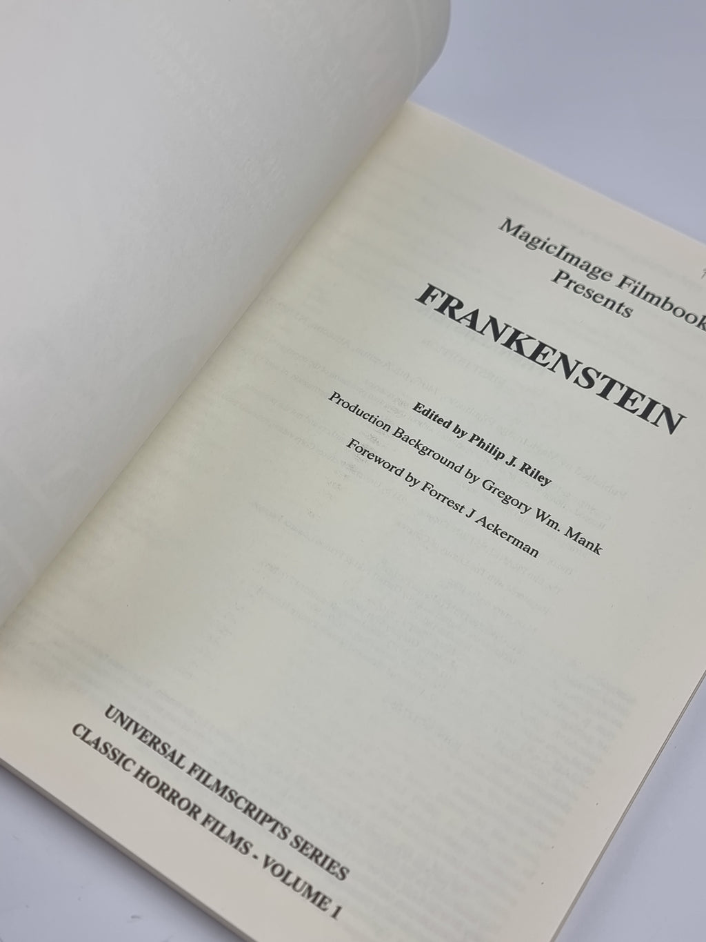 Frankenstein, Philip J. Riley (Editor) — 1st Edition