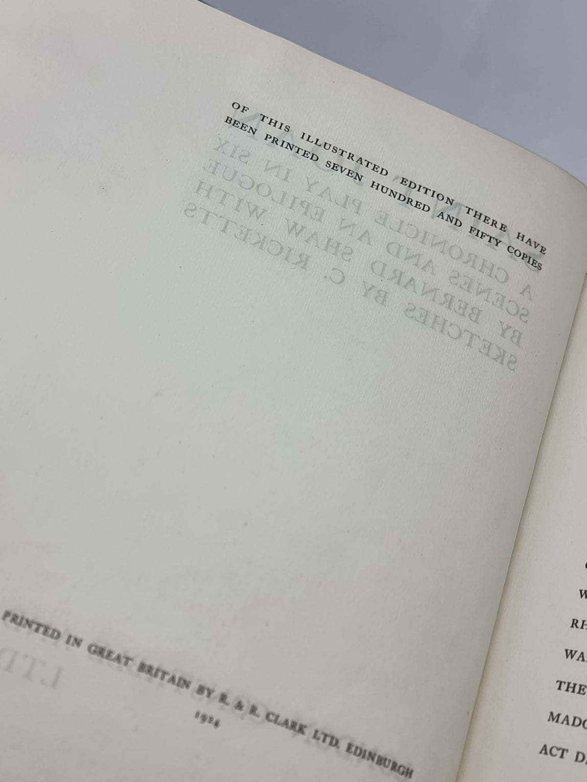 Saint Joan, Bernard Shaw — 1st Edition