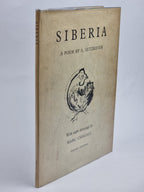 Siberia, Abraham Sutzkever — 1st Edition