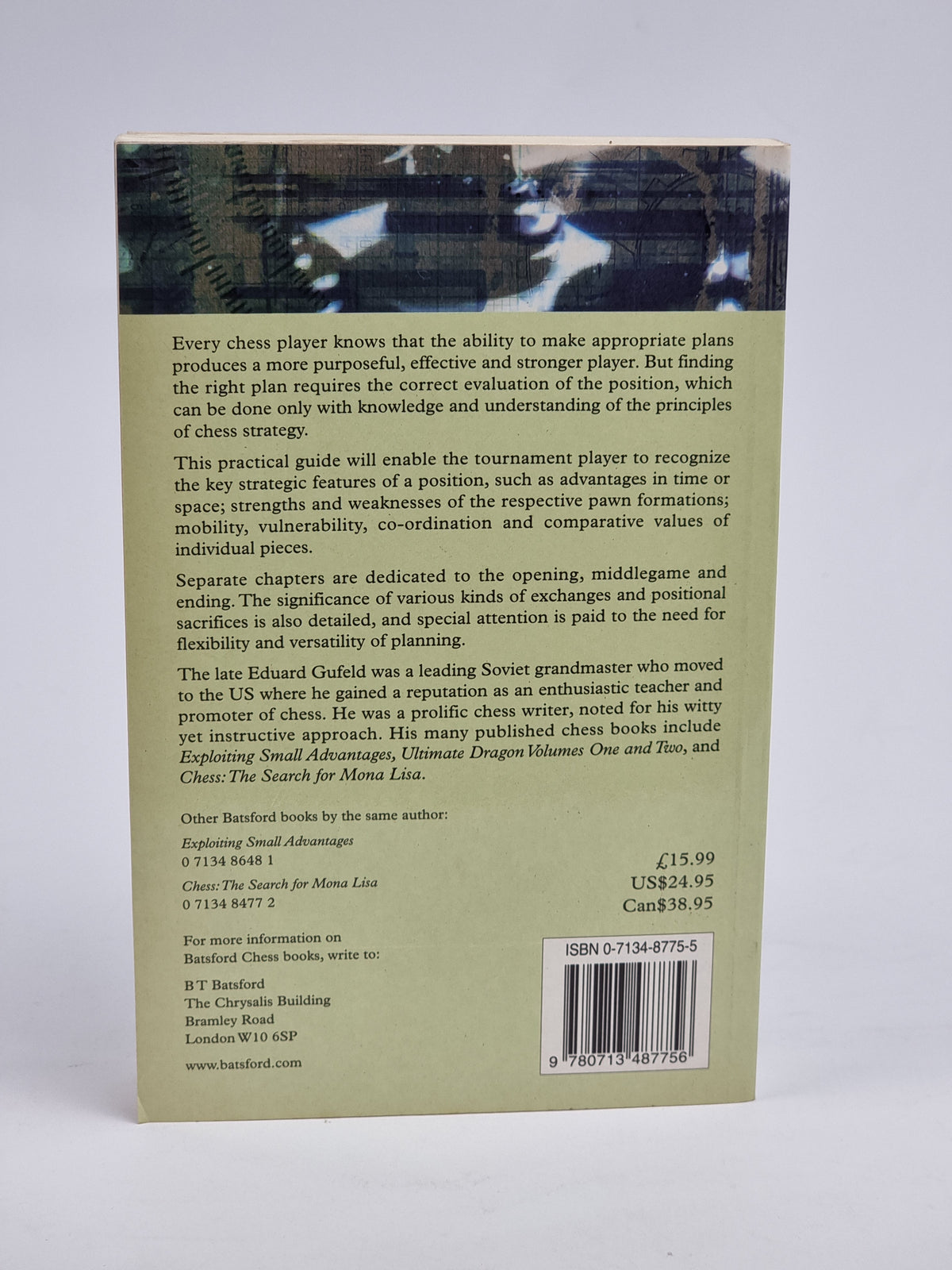 Chess Strategy, Eduard Gufeld and Nikolai Kalinichenko — 1st Ed