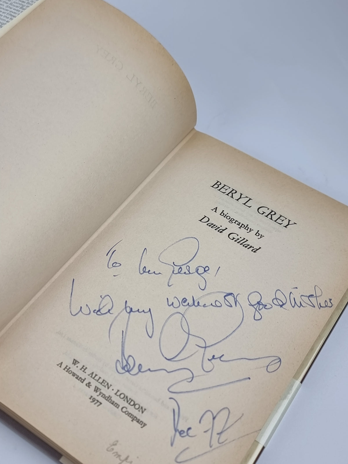 Beryl Grey: A Biography, David Gillard — 1st Edition, Signed