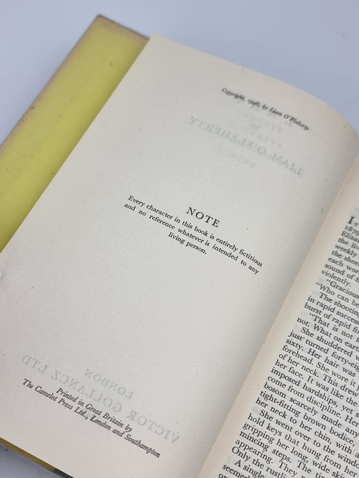 Land, Liam O'Flaherty — 1st Edition
