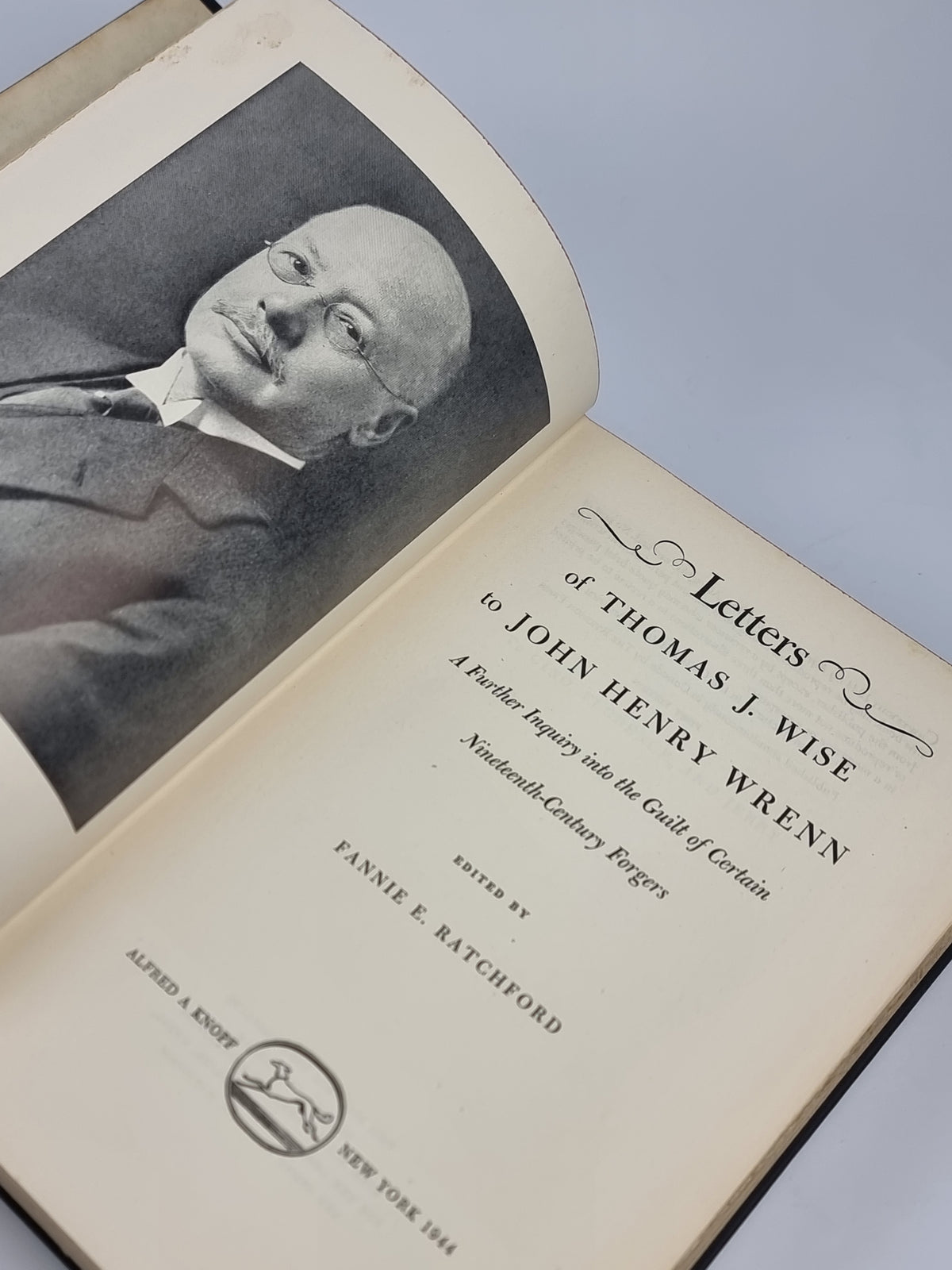 Letters of Thomas J. Wise to John Henry Wrenn — 1st Edition