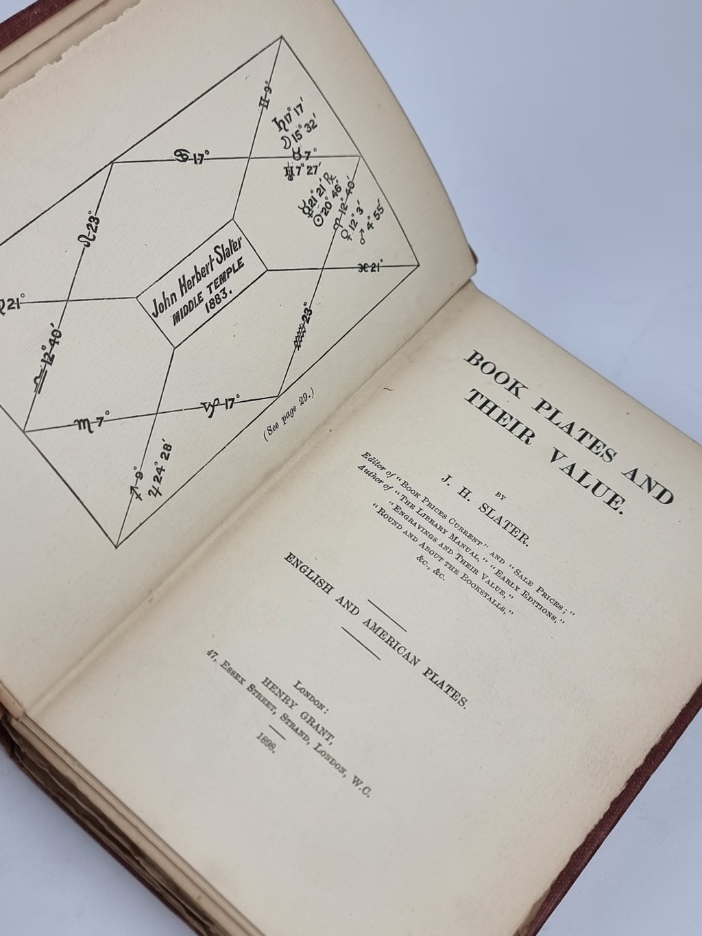 Book Plates and Their Value, J. H. Slater — 1st Edition