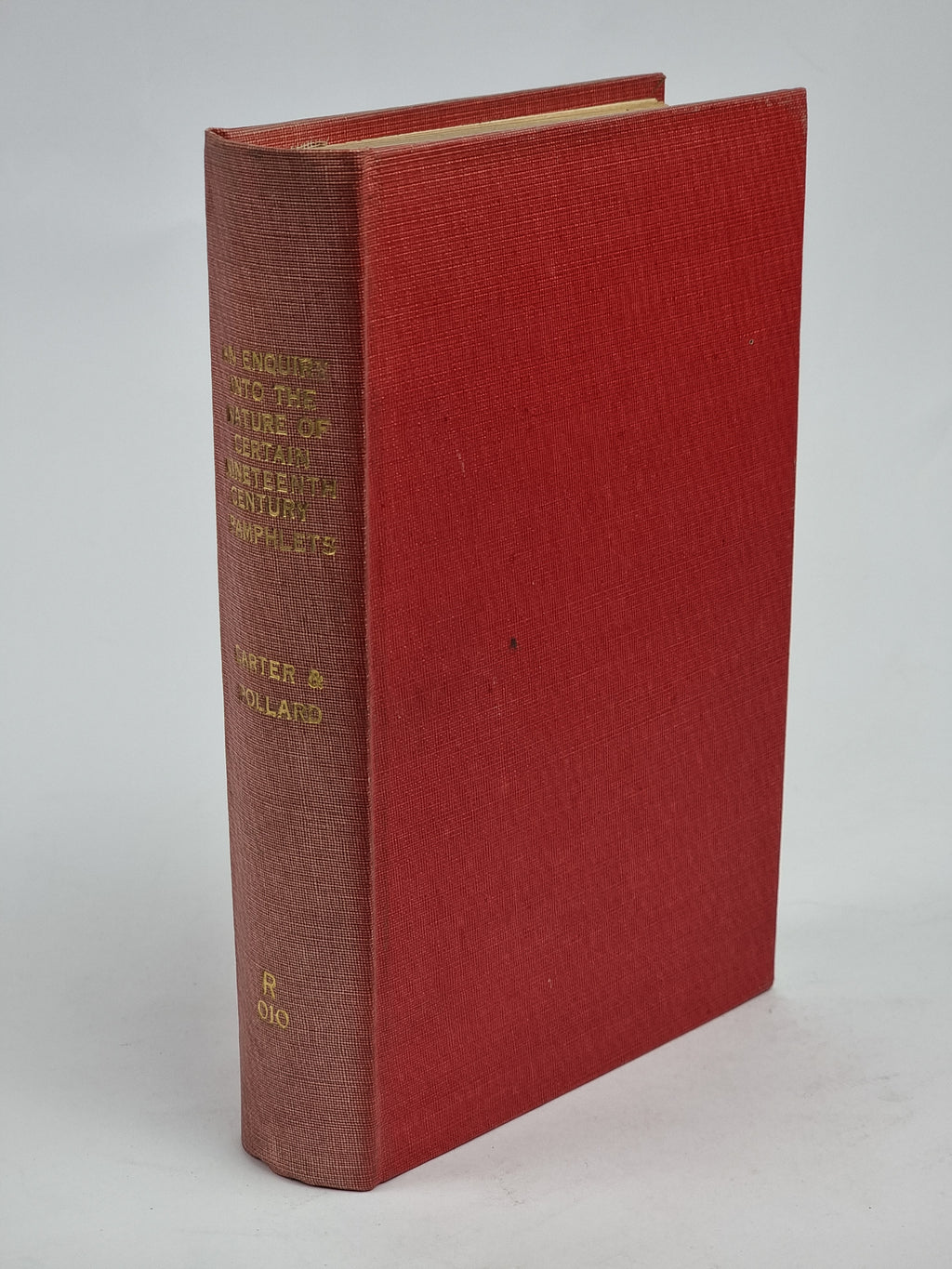 An Enquiry into the Nature of Certain Nineteenth Century Pamphlets