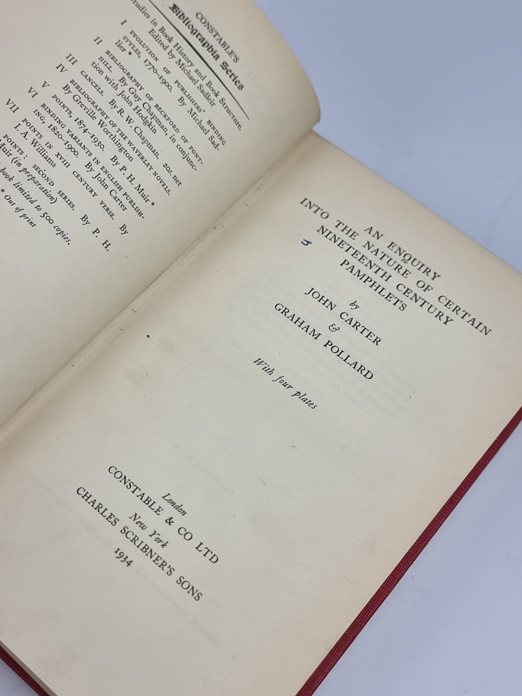 An Enquiry into the Nature of Certain Nineteenth Century Pamphlets