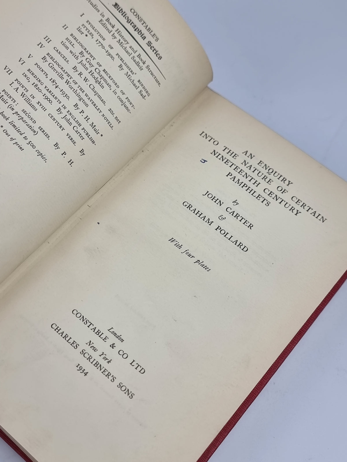 An Enquiry into the Nature of Certain Nineteenth Century Pamphlets