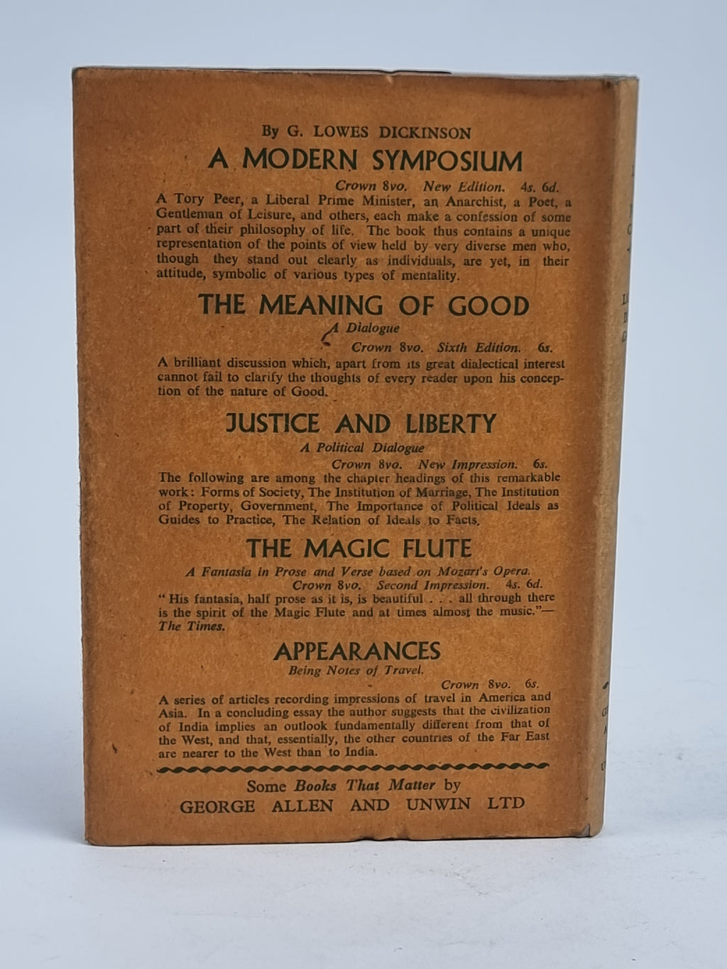 Letters from John Chinaman and Other Essays, G. Lowes Dickinson