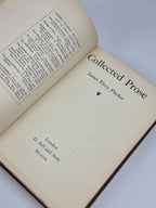 Collected Prose, James Elroy Flecker — 1st Edition