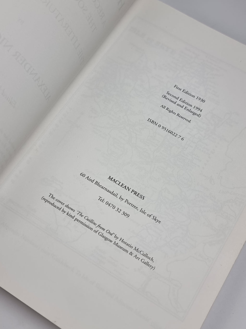 History of Skye, Alexander Nicolson — 2nd Edition