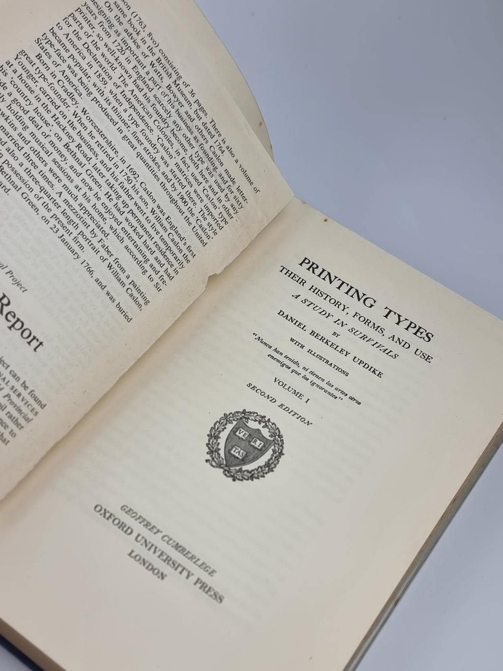 Printing Types: Their History, Forms, and Use, Daniel Berkeley Updike