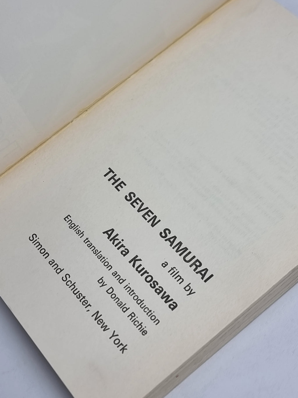 The Seven Samurai, Akira Kurosawa — 1st Edition