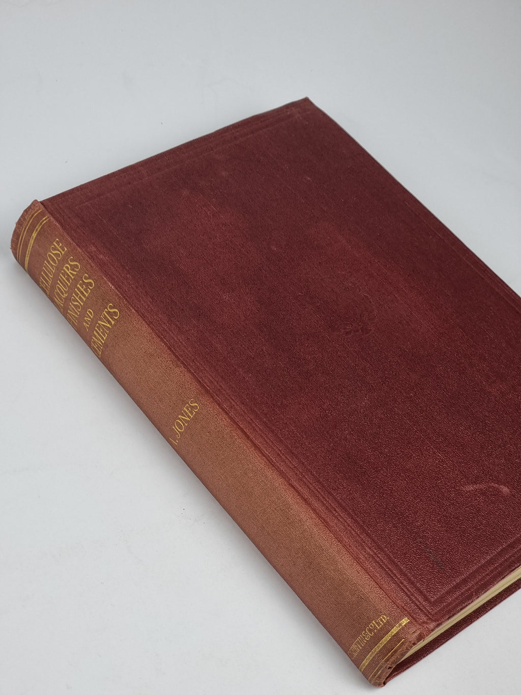 Cellulose Lacquers, Finishes and Cements, Arthur Jones — 1st Ed