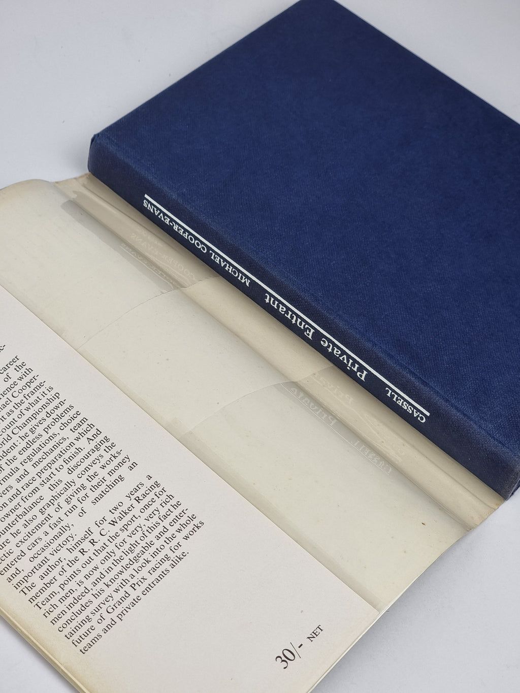 Private Entrant: Racing with Rob Walker, Michael Cooper-Evans — 1st Ed