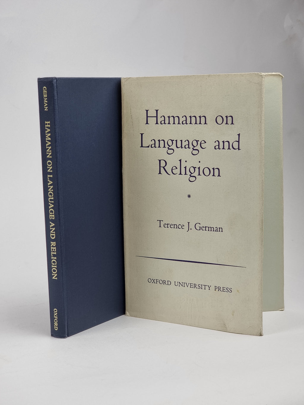 Hamann on Language and Religion, Terence J. German — 1st Ed