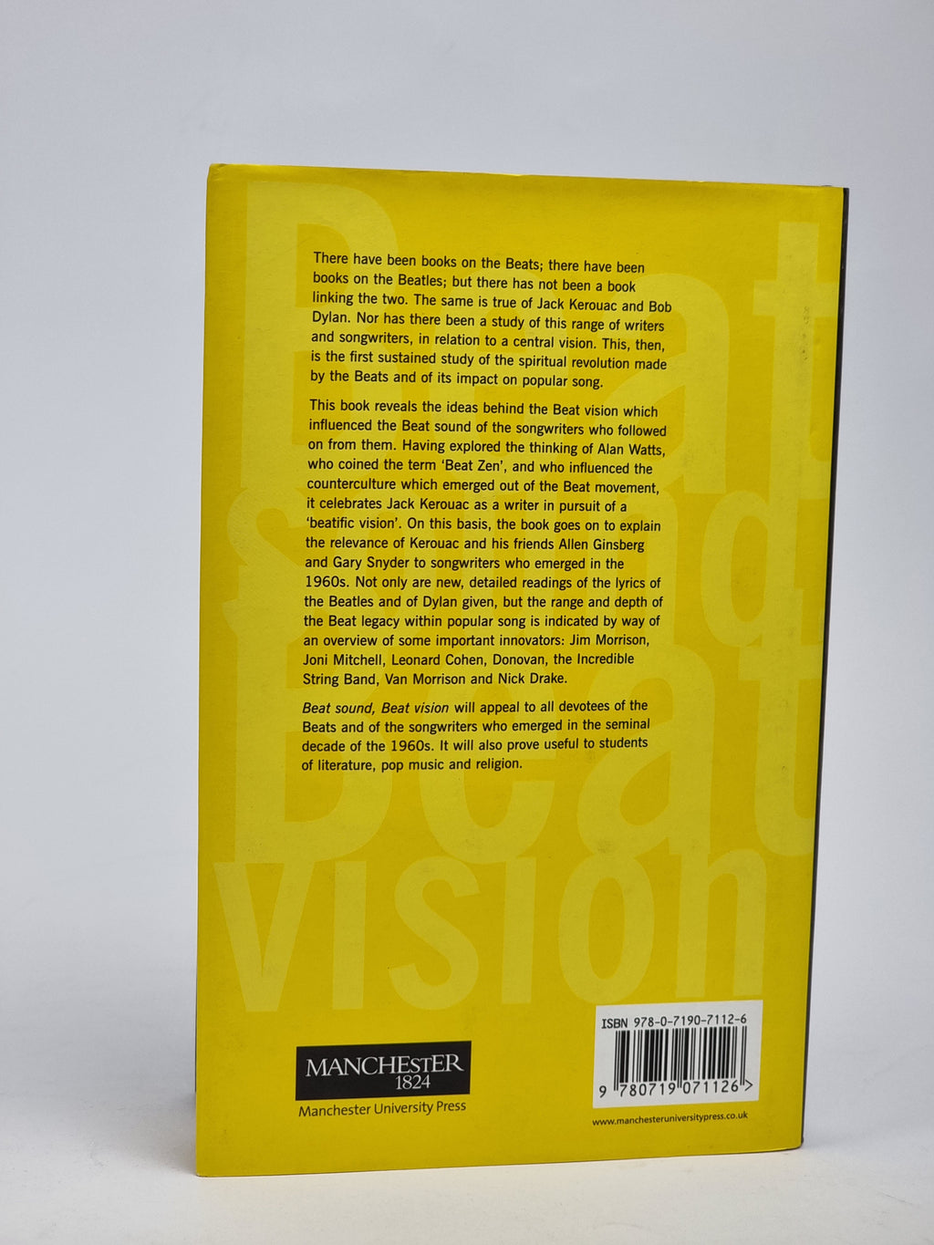 Beat Sound, Beat Vision: The Beat Spirit and Popular Song — 1st Ed