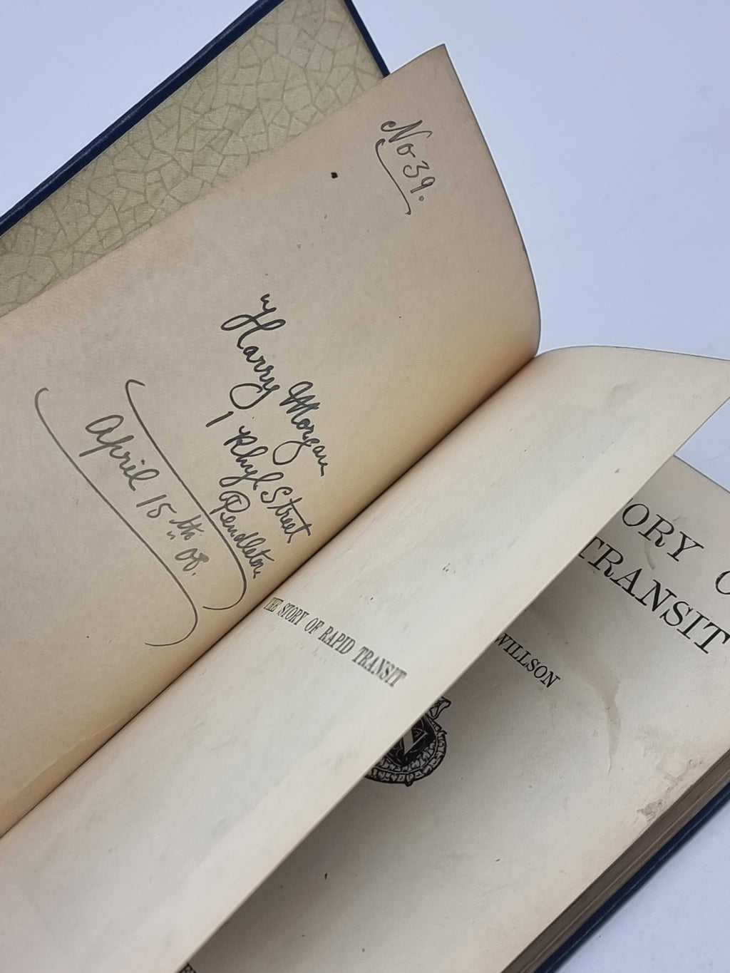 The Story of Rapid Transit, Beckles Willson — 1st Edition