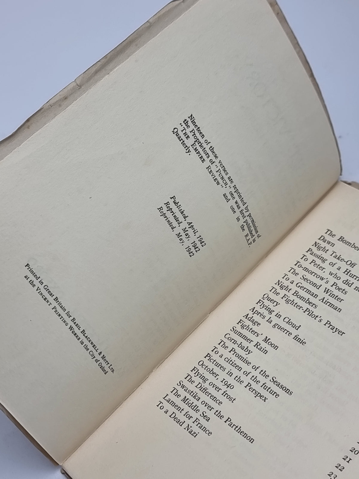 Winged Victory, Poems of a Flight Lieutenant, Ariel — 1st Edition