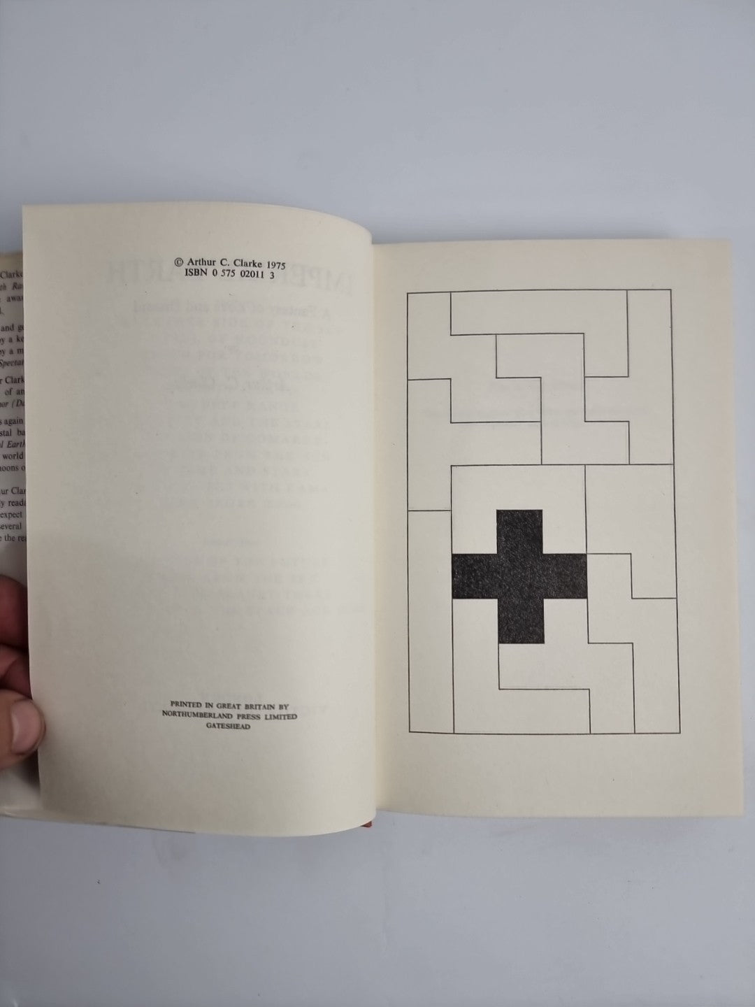 1975 Imperial Earth Arthur C Clarke 1st Edition Protective Wrapper. Fine Unread.