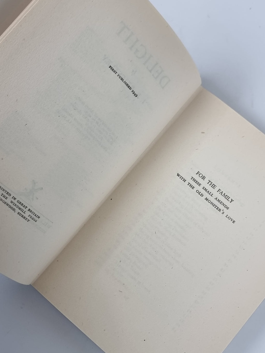 Delight, J. B. Priestley - First Edition: With Dust Jacket