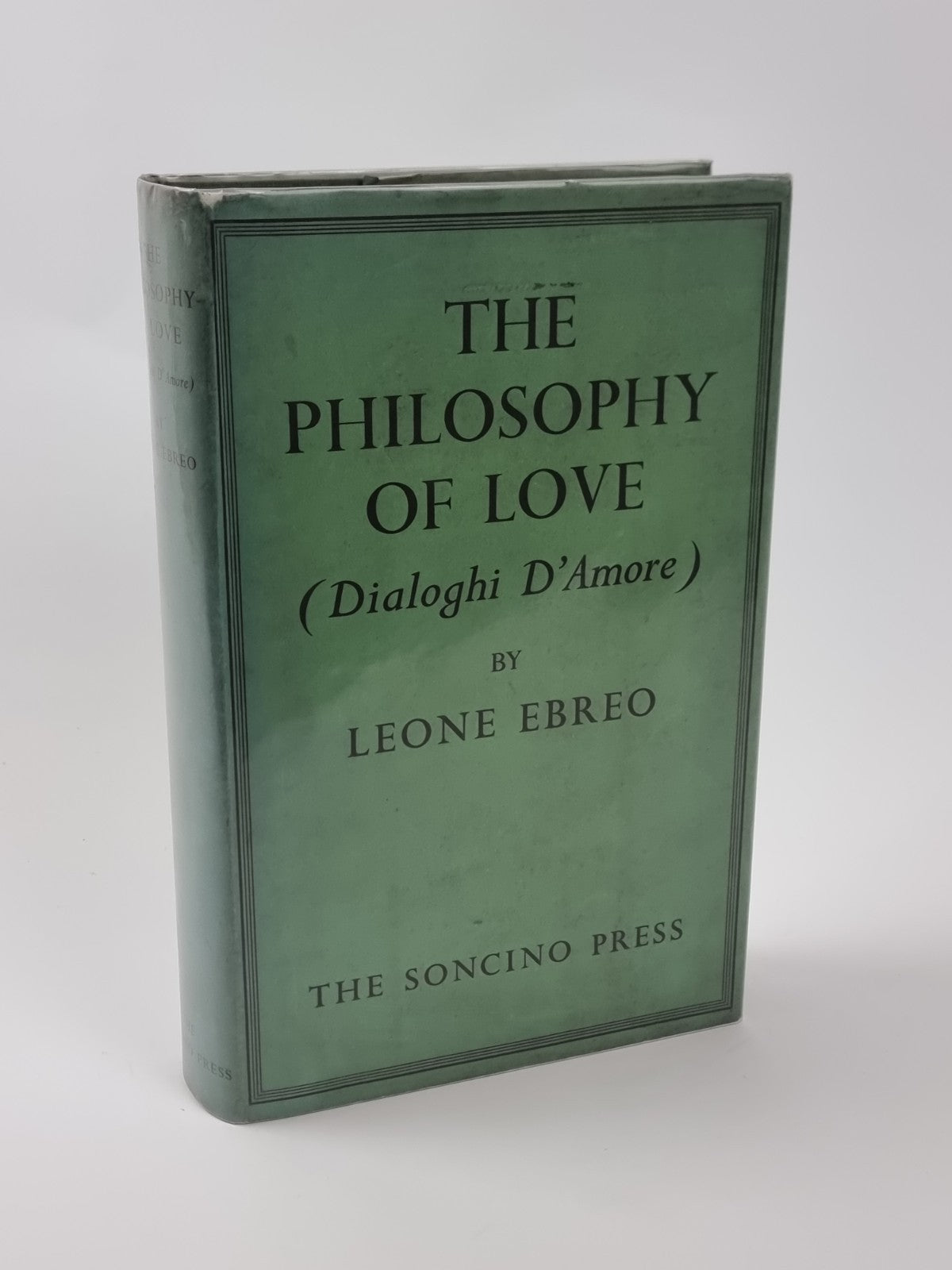 The Philosophy of Love, Leone Ebreo. 1937 1st Edition. Soncino  with cover