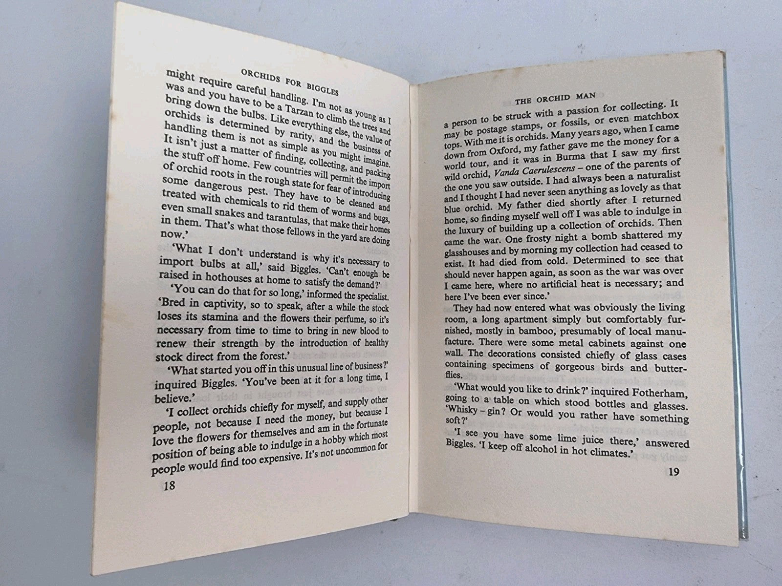 Orchids for Biggles , Captain W.E. Johns — 1st Edition, AS NEW