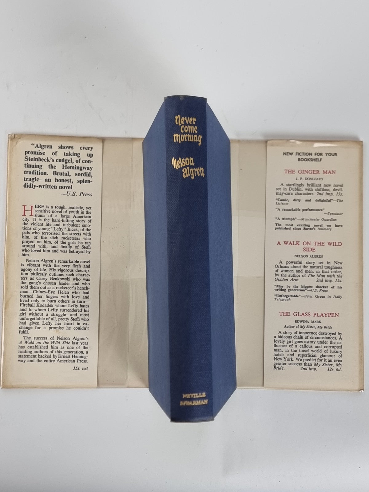 Never Come Morning, Nelson Algren - First UK Edition