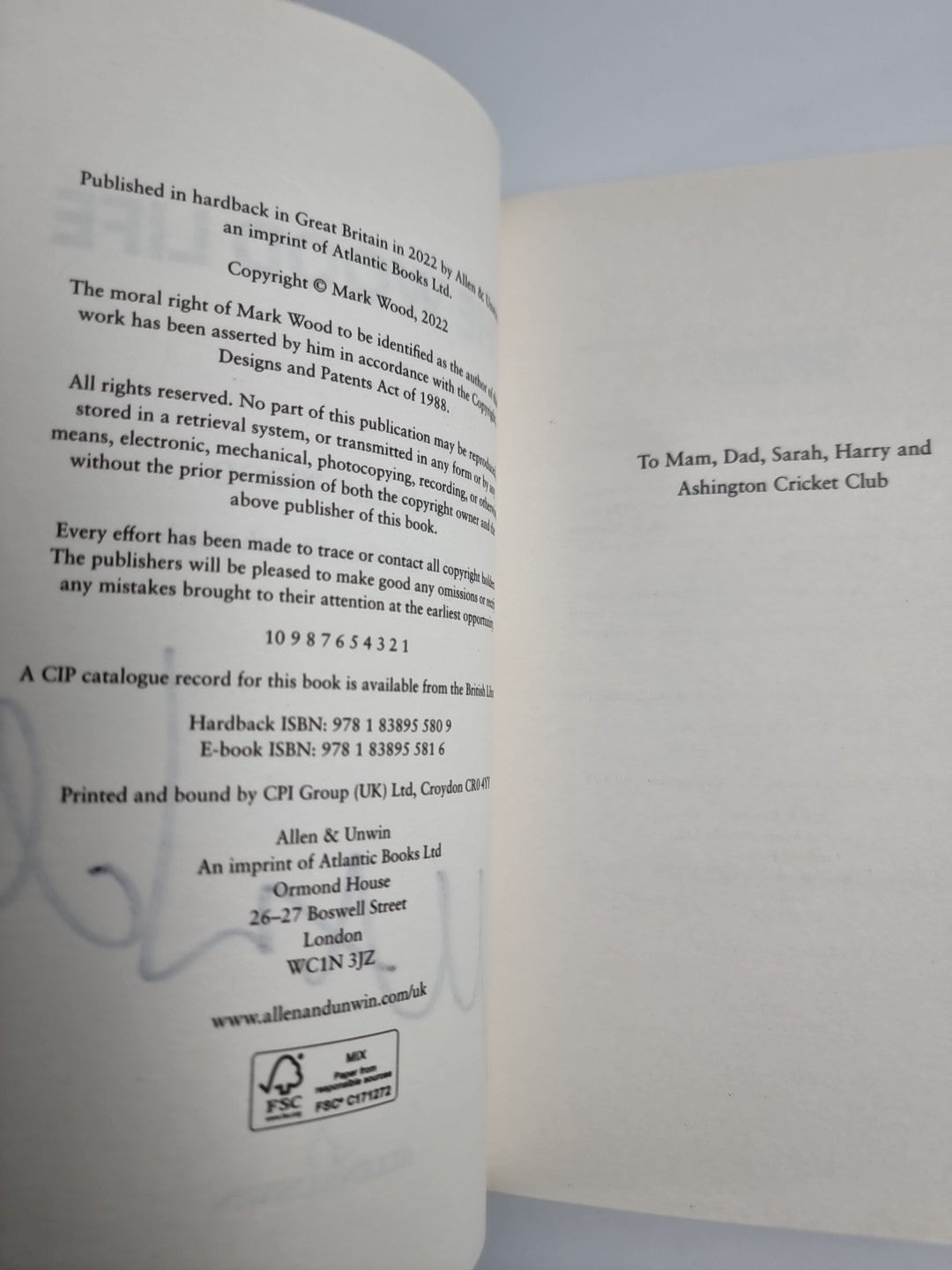 The Wood Life: A Not so Helpful How-To Surviving Cricket - signed, 1st Edition