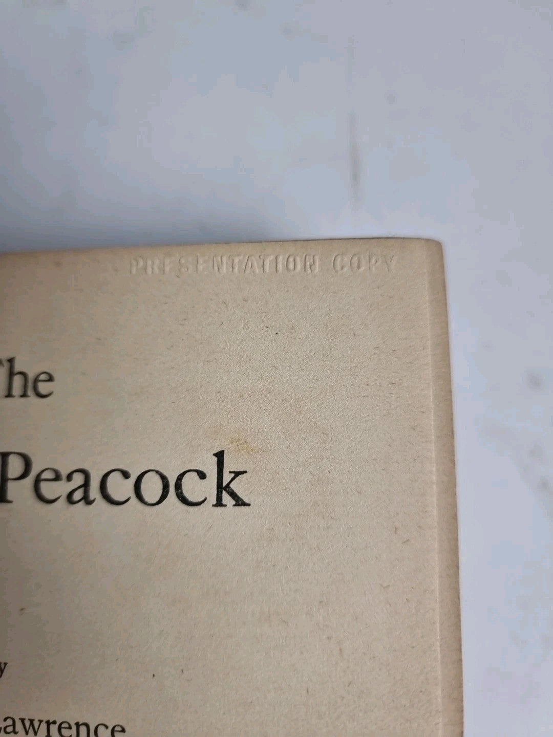  D H Lawrence The White Peacock First Edition 1911 First variant 1 / 1500 Copy's