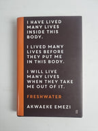 Freshwater, Akwaeke Emezi — First Edition, SIGNED