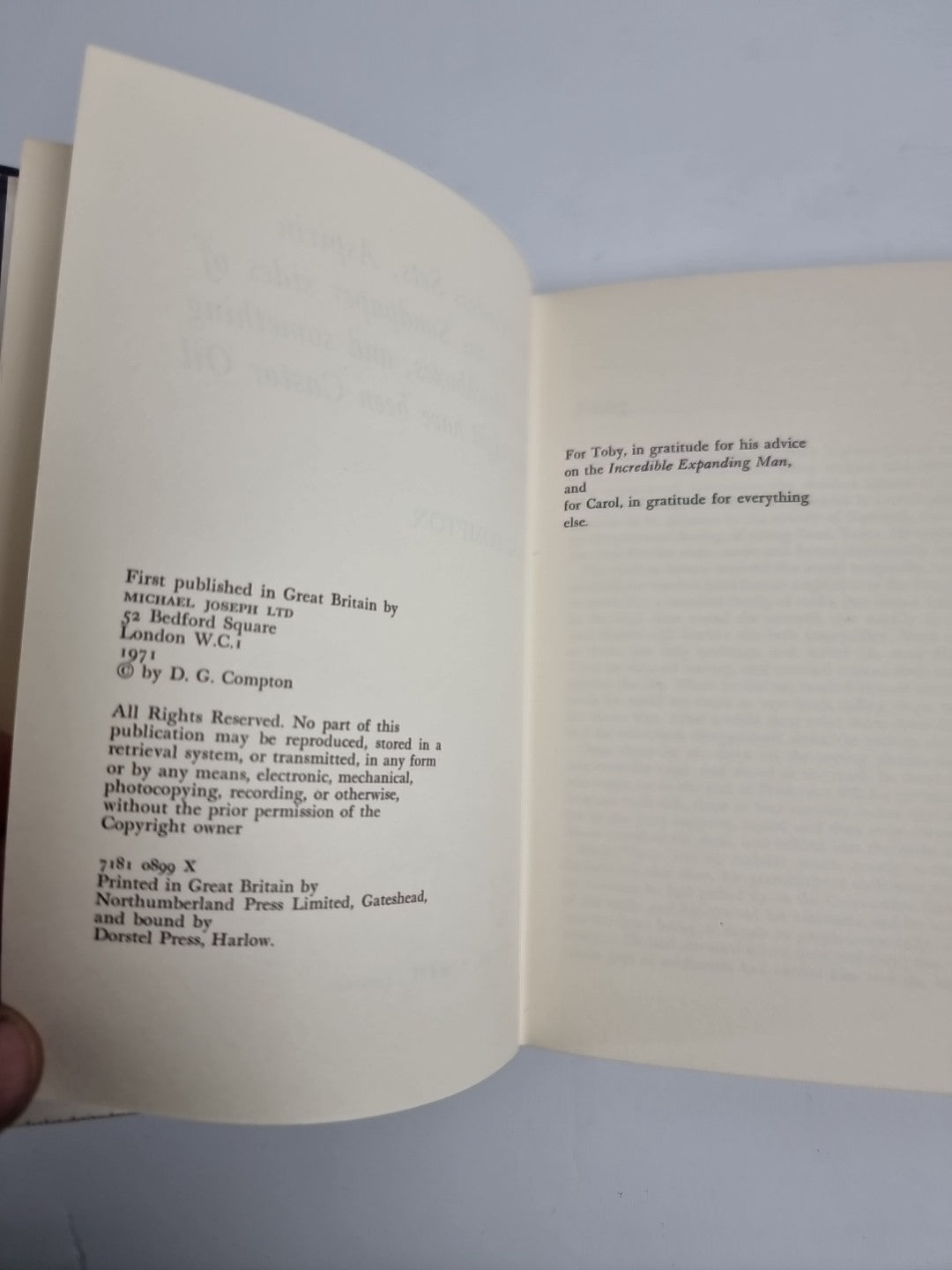 1st Edition Hot Wireless Sets Aspirin Tablets D G Compton 1972 Michael Joseph