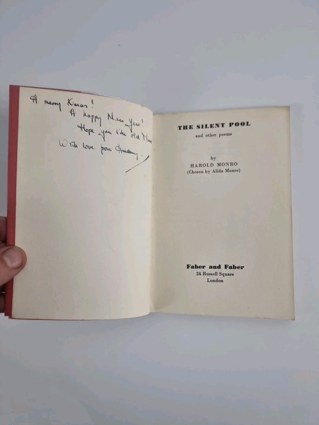 The Silent Pool and Other Poems, Harold Monro — First Edition