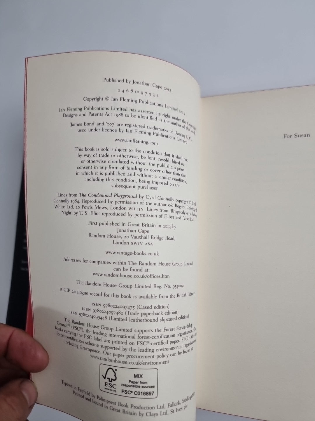 Solo: A James Bond Novel by William Boyd (2013) 1st Edition & 1st Printing 