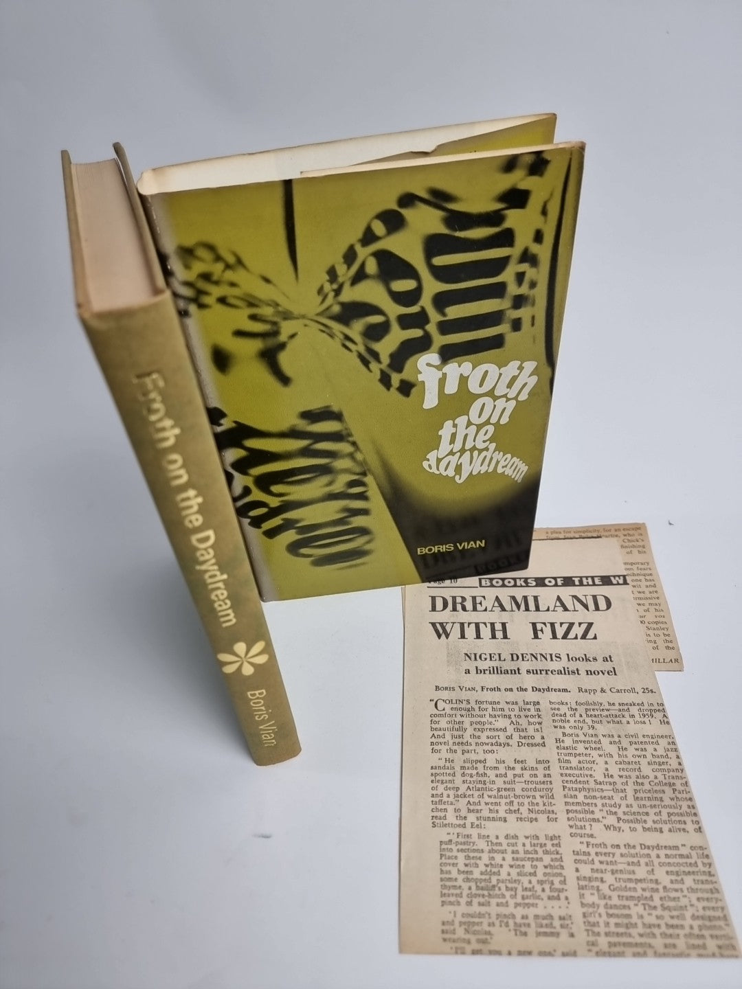 Boris Vian - Froth on the Daydream, 1967 UK 1st in dust jacket, Fine Unread Copy