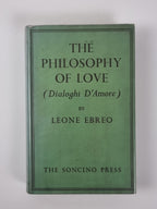 The Philosophy of Love, Leone Ebreo. 1937 1st Edition. Soncino  with cover