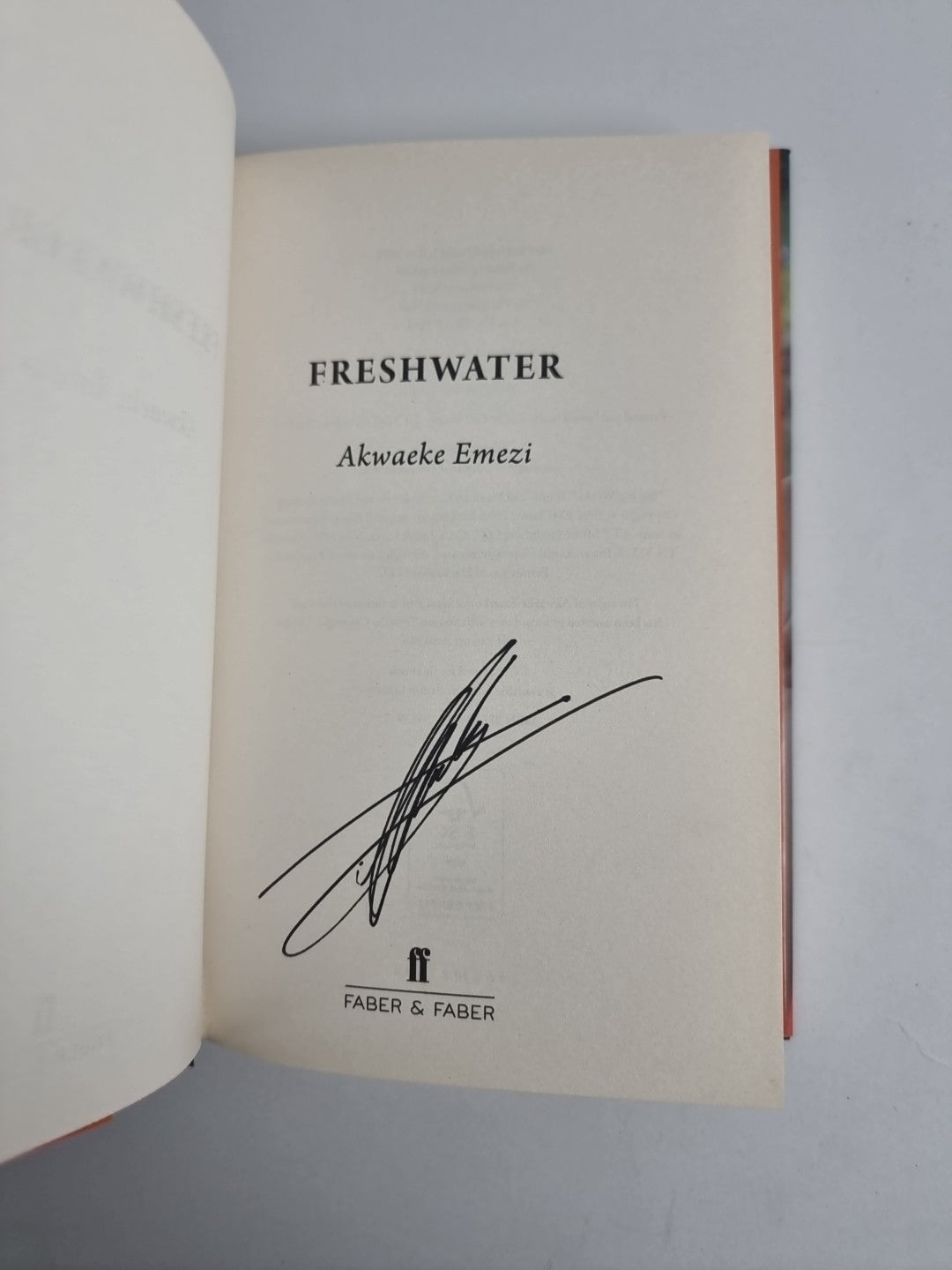 Freshwater, Akwaeke Emezi — First Edition, SIGNED