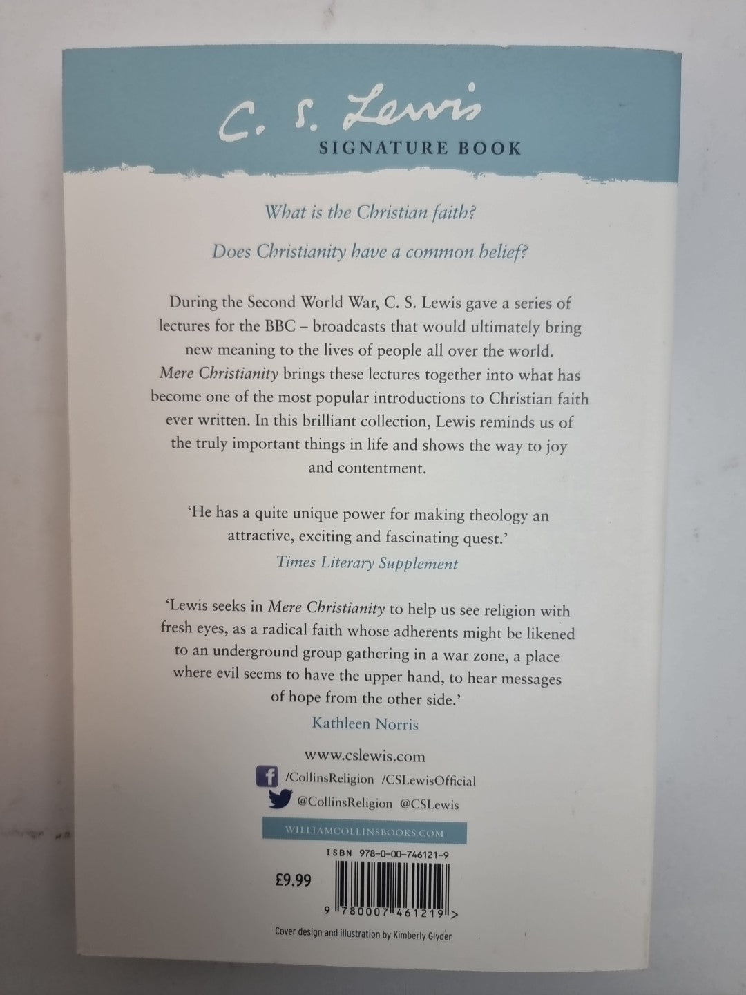 Mere Christianity C. S. Lewis  Free Tracked Delivery