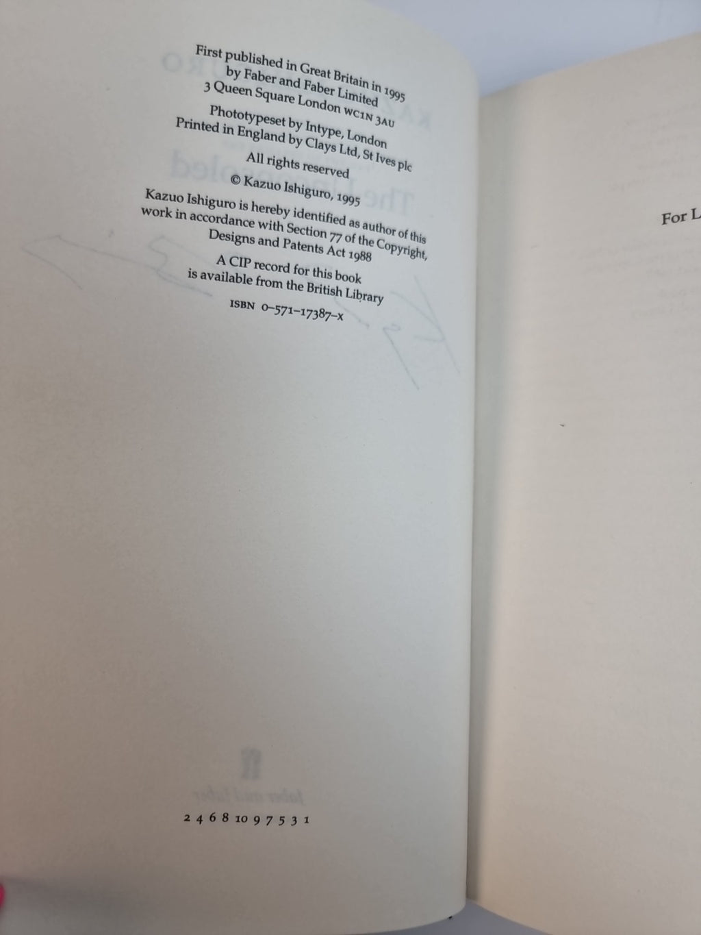 The Unconsoled by Kazuo Ishiguro (Hardcover, 1995) 1st Edition Signed