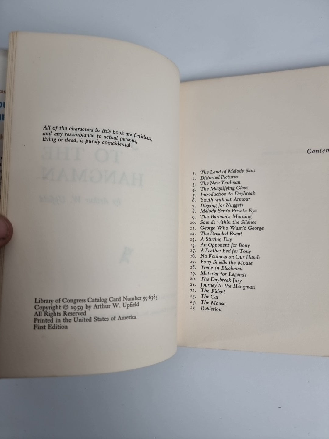 JOURNEY TO THE HANGMAN  Arthur W Upfield - 1st Edition Very Rare 