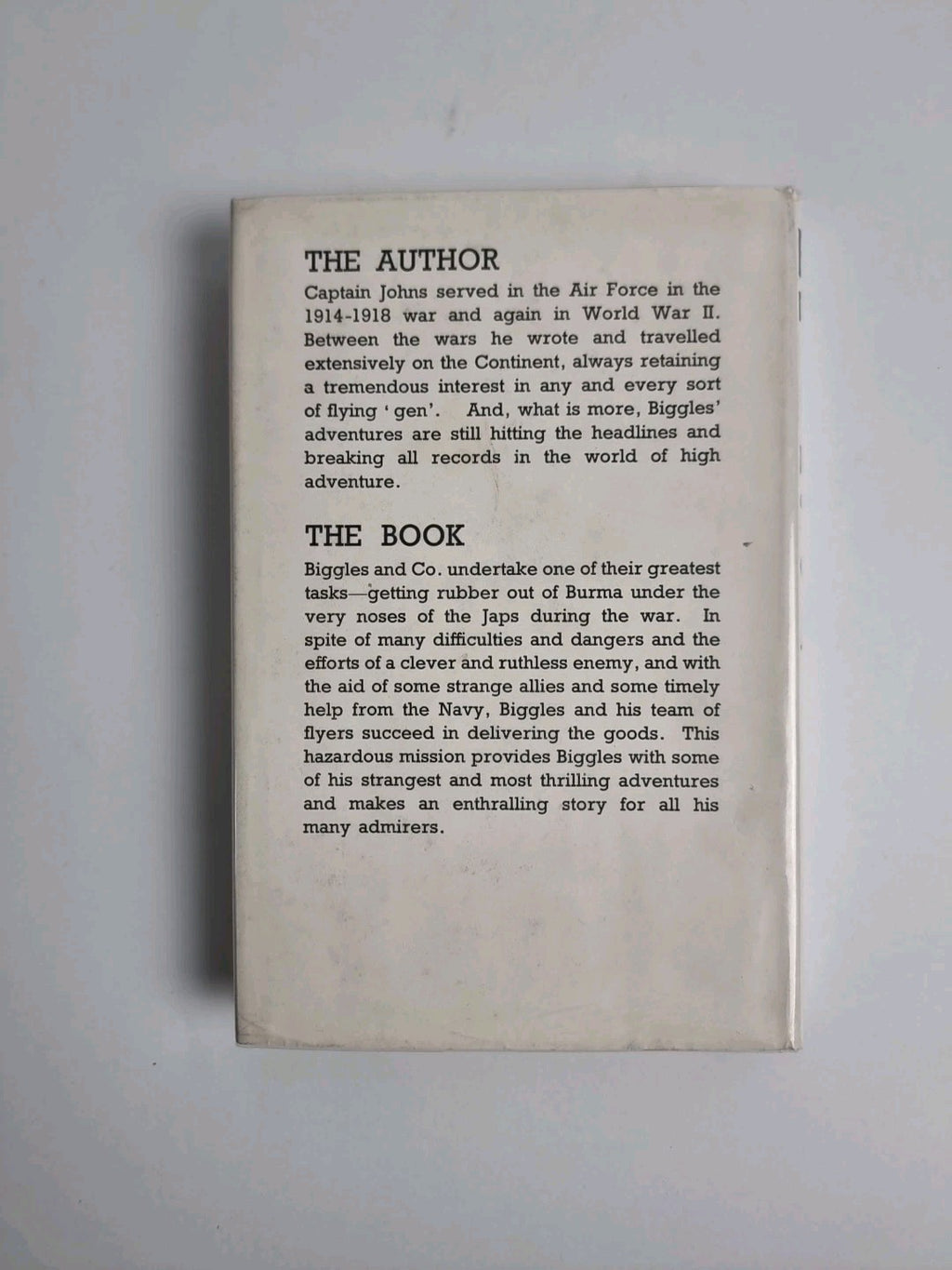 Biggles Delivers The Goods, Captain W. E. Johns — First Edition, First Printing