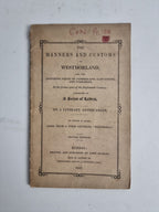 The Manners And Customs of Westmorland; A Series of Letters