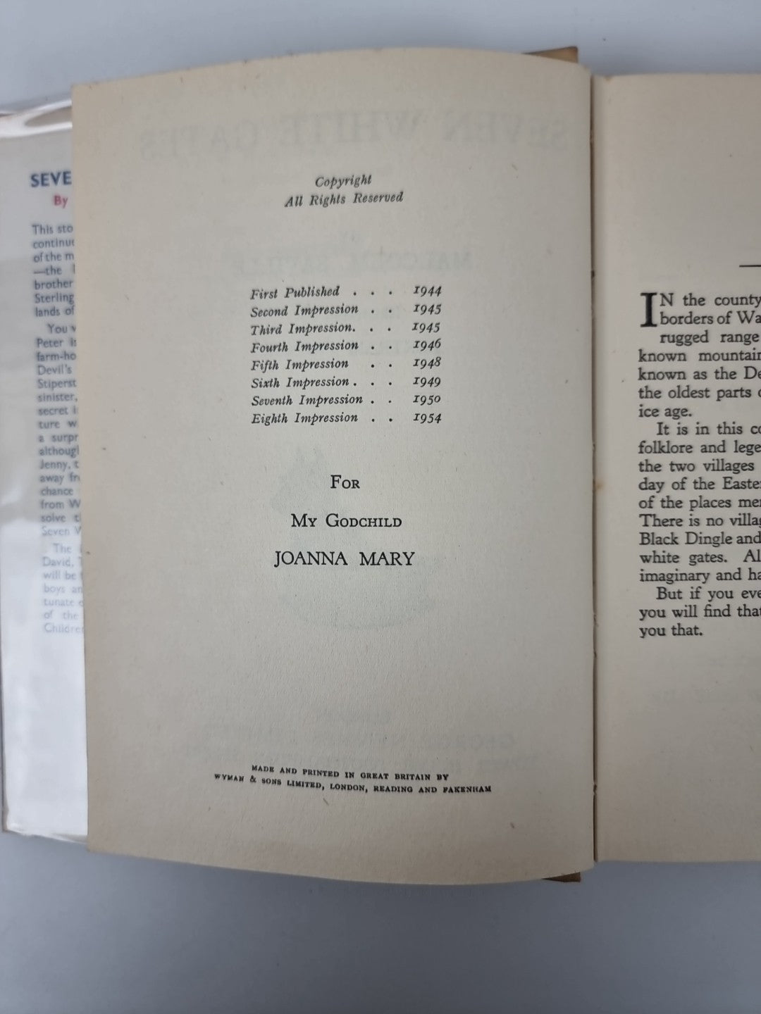 Seven White Gates, Malcolm Saville — First Edition, Illustrated