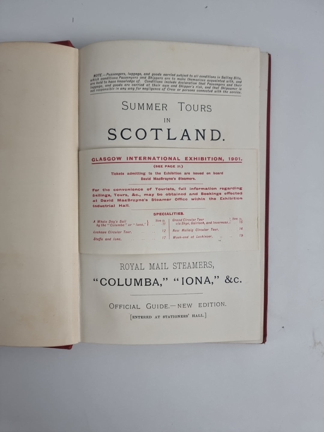 Glasgow Internation Exhibition 1901 Summer Tours In Scotland