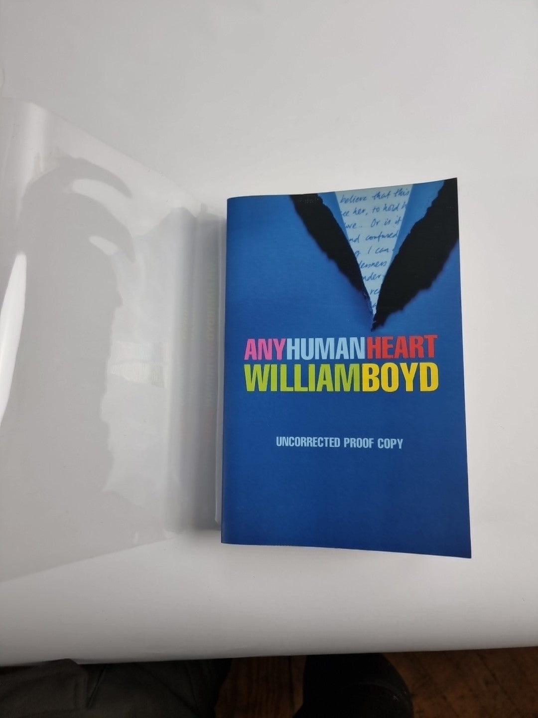 Any Human Heart by William Boyd - Rare Uncorrected Proof Copy- Unread 