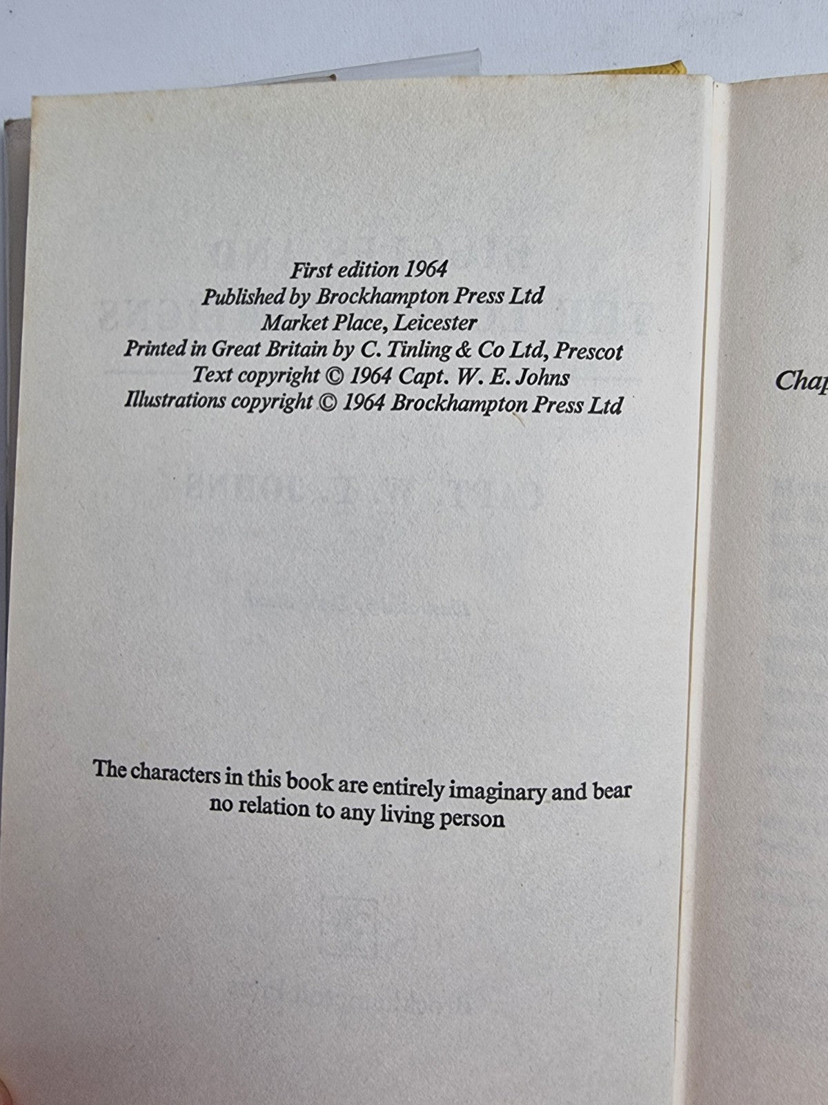 Biggles and the Lost Sovereigns, Captain W.E. Johns — First Edition