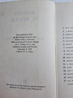 Biggles in Mexico, Captain W. E. Johns — First Edition