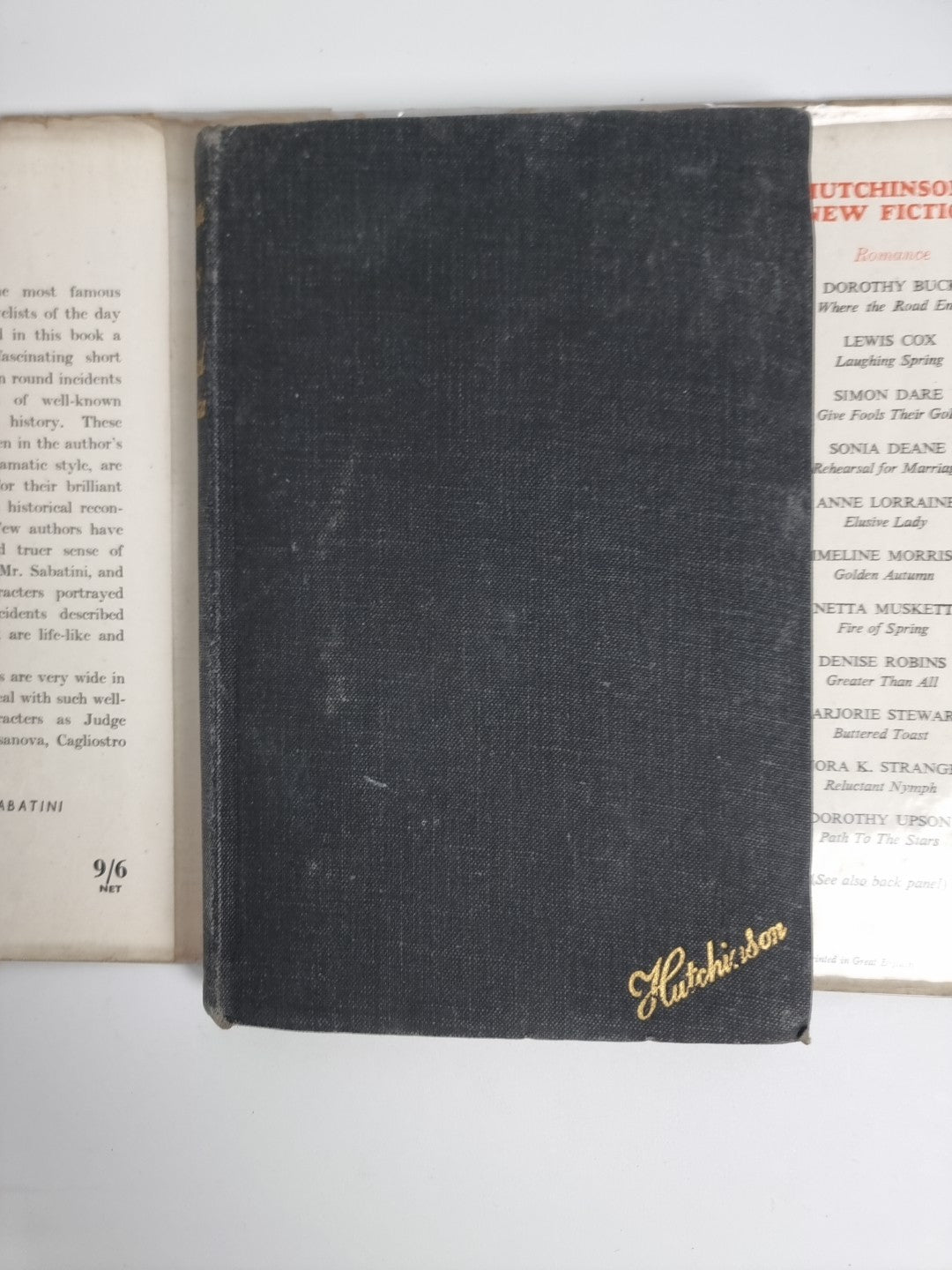 Rafael Sabatini - Turbulent Tales - 1st/1st 1946 Hutchinson, Rare Copy