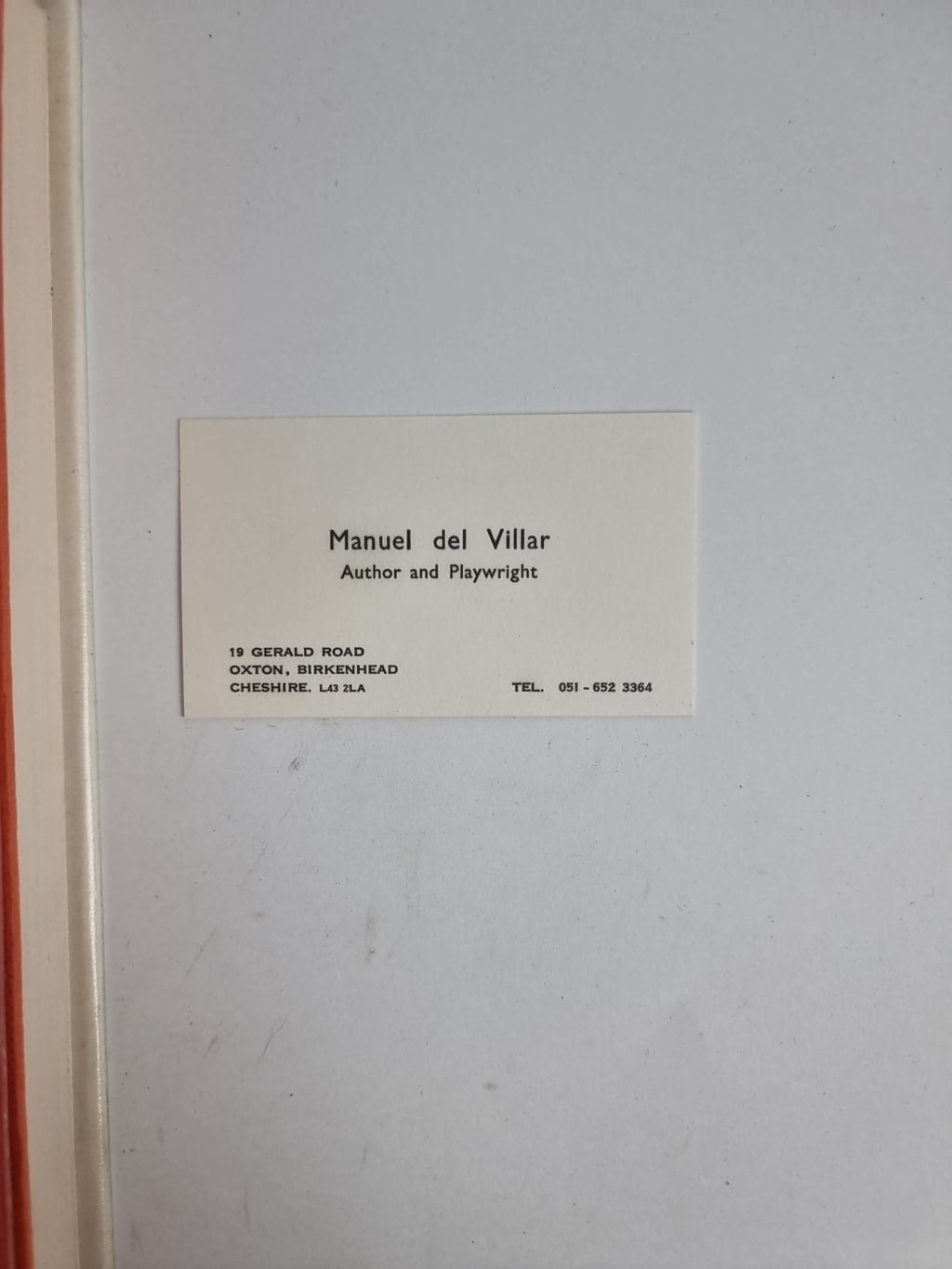 The Circle, Manuel Del Villar — Presentation Copy, SIGNED
