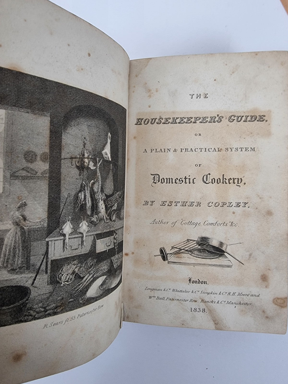 The Housekeeper's Guide, Esther Copley - Second Edition, 1838