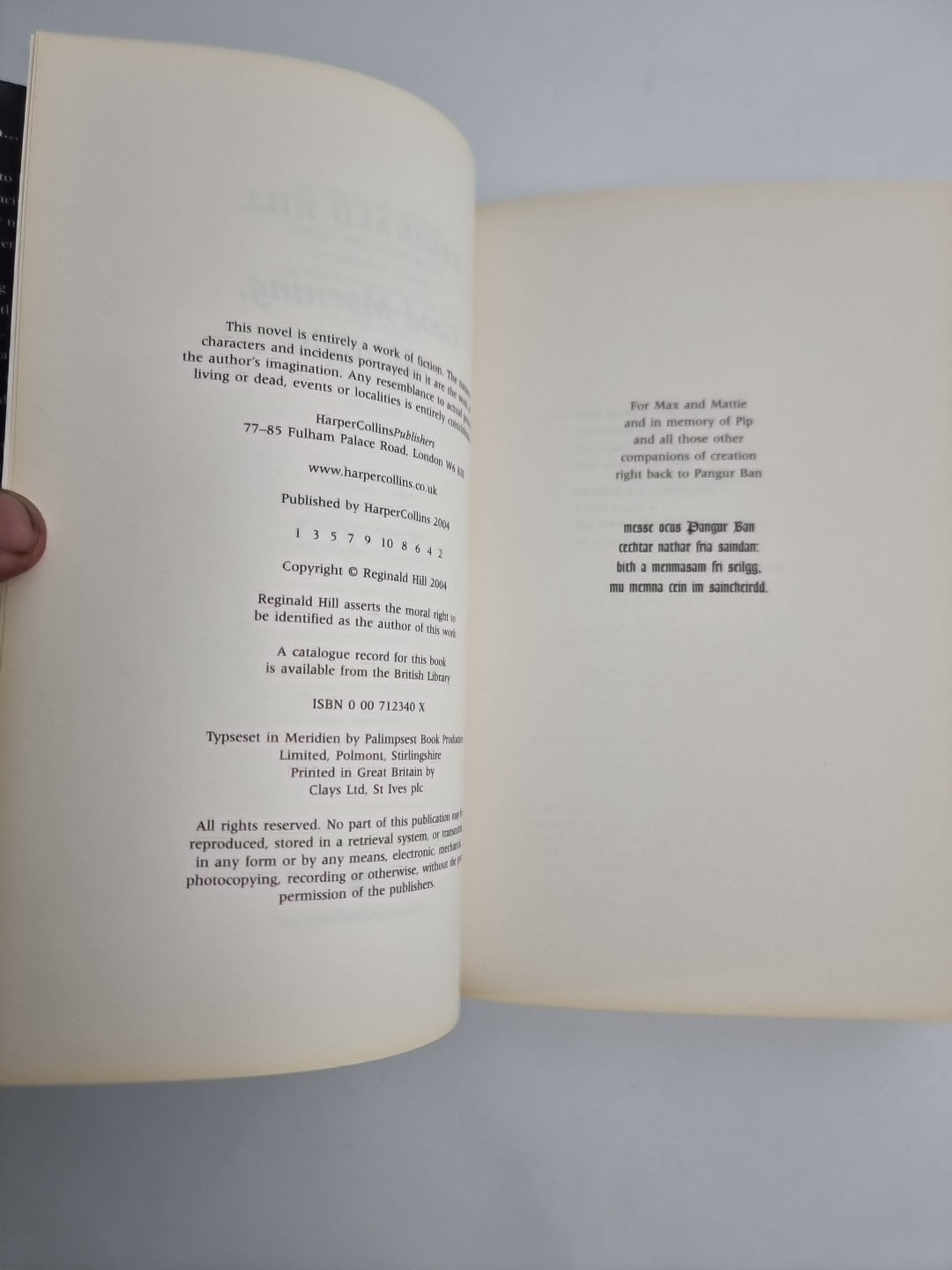 Good Morning, Midnight by Reginald Hill (Hardcover, 2004) 1st Edition NEW